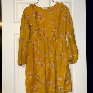 Girls yellow mustard dress